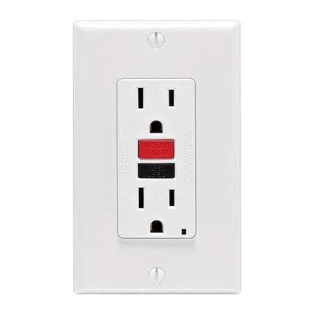 Leviton Leviton SmartlockPro 15 amps 125 V Duplex White GFCI Outlet 5-15R 1 pk C12-GFNT1-RNW